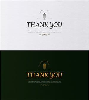 수트 프레젠테이션 엔딩표지 – classy 감성을 담은 마무리 슬라이드