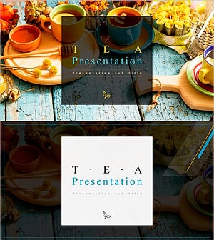 차 프레젠테이션 표지 – 따뜻한 외면과 정성이 담긴 디자인