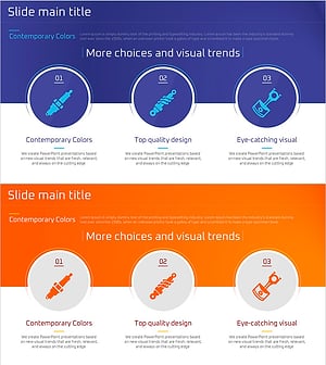 자동차 부품의 기능을 소개하는 다이어그램 슬라이드 템플릿