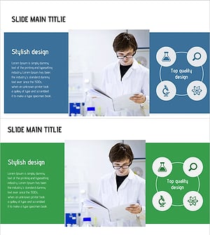 과학 연구를 위한 프레젠테이션 템플릿 – 세련된 디자인