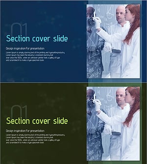 Section Cover Slide Design – Business Presentation Use