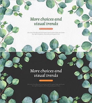 유칼립투스 프레임 인트로 및 아웃트로 슬라이드