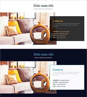 Contact Page with Interior Background – Corporate Introduction and Contact Info