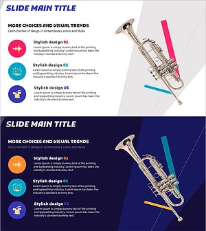 Slide Featuring the Sound of a Trumpet