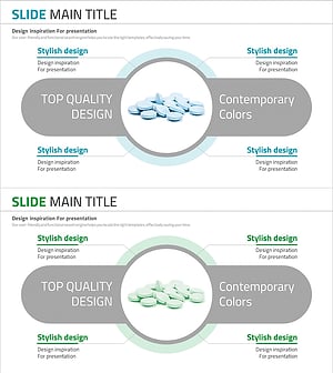 알약 성분 분석 다이어그램 – 사업소개를 위한 효과적 시각화