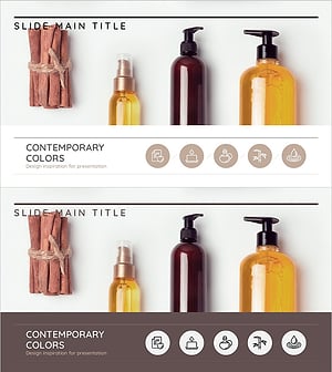 Minimalist Cosmetics Presentation Slide – Sensory Design