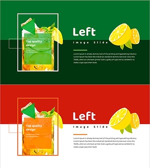 레몬의 효과를 시각화한 인트로 슬라이드