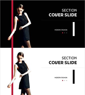 모던 패션 템플릿 섹션 커버 – 스타일과 우아함