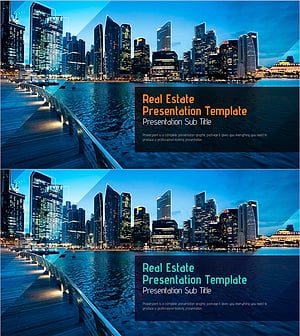 Urban Architecture PPT Main Cover – Charm of Modern Design