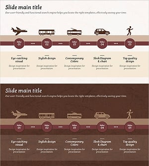 이동수단 아이콘과 흐름도 – 사업추진 전략