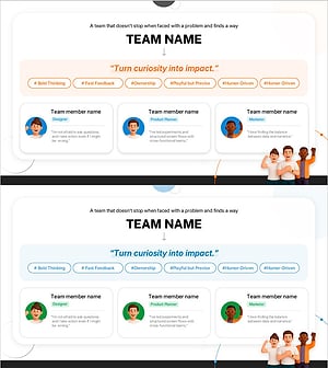 팀 직군별 소개 – 협업과 혁신을 담은 PPT 템플릿