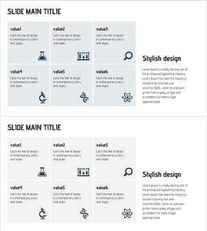 Versatile Graph Slide in Contemporary Colors and Styles