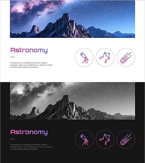 천문학 연구 배경 – 사업비전 및 전략을 안내하는 슬라이드