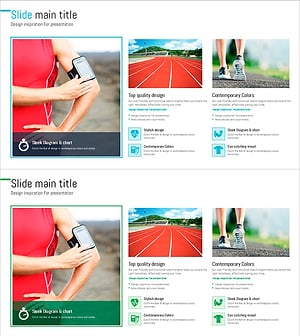 심폐지구력 증진 계획 슬라이드 – 현대적 디자인