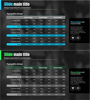 블루 그린 테이블 분석 – 재무 계획을 시각화하다