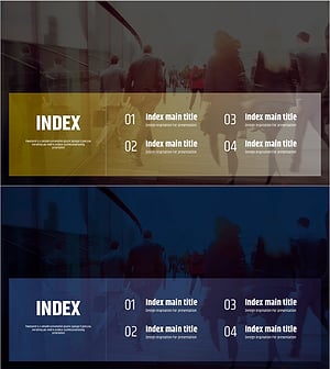 피곤한 현대인을 위한 목차 PPT – 집중력과 명확함