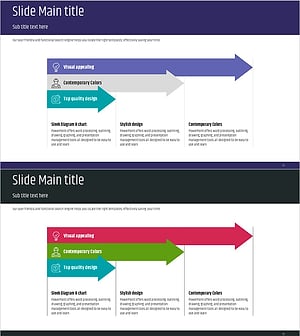 Linear Diagram Slide for Design Progress and Planning