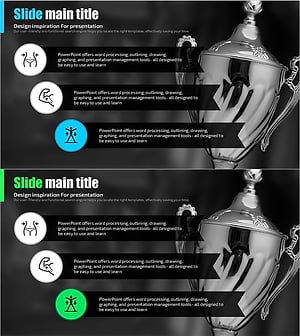 피트니스 대회를 소개하는 다이어그램 슬라이드