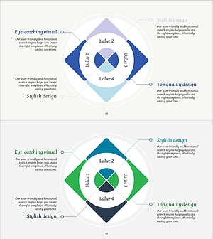 서비스 운영 방안을 시각화한 연결 확산 복합 다이어그램