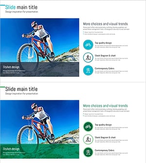 Mountain Bike and Text Box – Product Introduction Slide