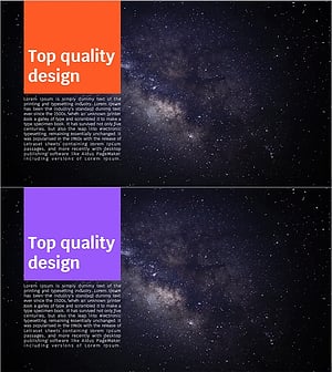은하수 테마 텍스트 슬라이드 – 창의적인 명함