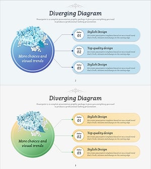 Flower Template Diffusion Diagram – Business Strategy Visualization