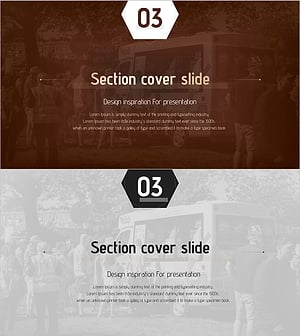 Section Cover Slide – Design Inspiration for Presentation