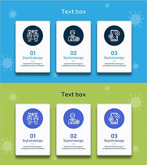 코로나19 예방 목표를 위한 PPT 슬라이드 – 사업 비전 및 전략