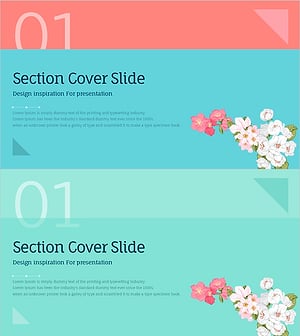 웨딩 플라워 템플릿 간지 – 사랑의 시작을 담다