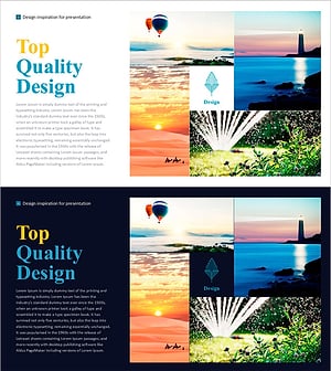 자연경관 탐험을 위한 다이어그램 슬라이드