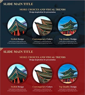 Presentation Template Introducing Characteristics of Korean Traditional Buildings