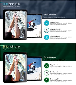 태블릿 운동 목업 및 텍스트 – 사업 관리에 최적화된 디자인