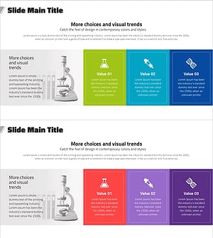 실험 주제 소개 다이어그램 - 현대적 디자인의 클러스터