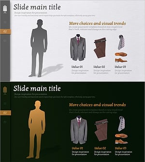 남성 정장 구성 소개 – 비즈니스 전문성 강조