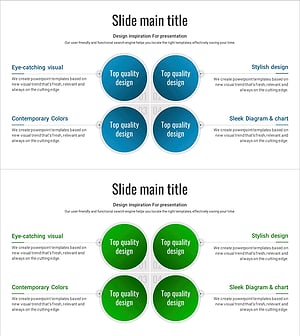 중심 없는 확산 다이어그램 – 효과적인 사업 소개