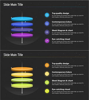 Milky Way Theme Business Goals Diagram
