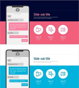 모바일 메신저 목업 디자인 – 고객 성공 사례
