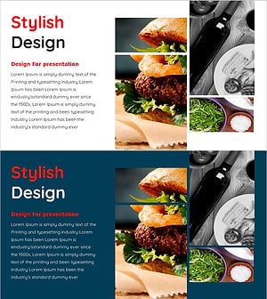 햄버거 조리 과정을 시각적으로 쉽게 표현한 다이어그램 슬라이드