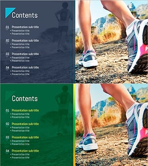 등산 전문 프레젠테이션 목차 슬라이드 – 모험과 탐험