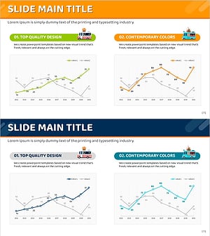 푸드트럭 매출 현황을 나타내는 그래프 슬라이드