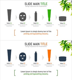 화장품 기초 단계 PPT 템플릿 – 제품 생산계획