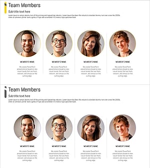 전문가 팀 소개 – 직관적 인포그래픽 디자인