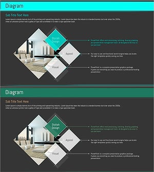 인테리어 제안서PPT 확산 다이어그램