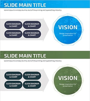 성공적인 사업비전 다이어그램 – 기업 비전 전달