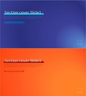 고급스러운 퍼플 오렌지 챕터 슬라이드
