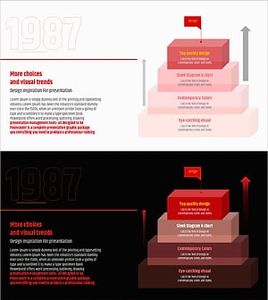 입체 피라미드 박스를 활용한 목표 설정 프레젠테이션