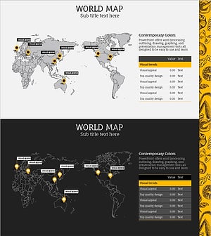 Gourmet Template Map – Global Network Visualization
