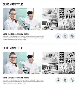 Laboratory Visual Diagram Slide – More Choices and Visual Trends