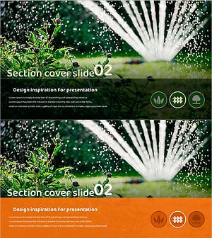 Gardening Wide Template Section Cover02 – Harmony with Nature