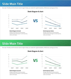비교 분석 꺾은선 그래프 – 시장 경쟁 관점 감정